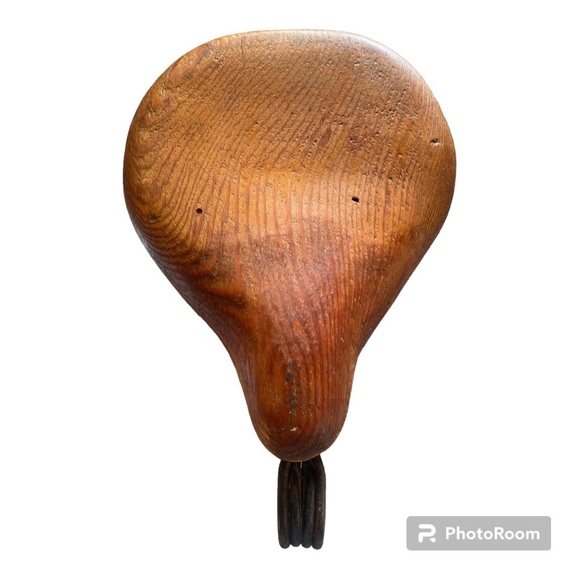 Vintage Wood Bike Seat - Picture 2 of 3